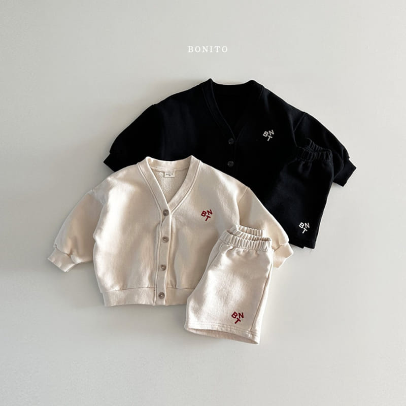 Bonito - Korean Baby Fashion - #babylifestyle - BNT Cardigan Shorts Top Bottom Set - 3