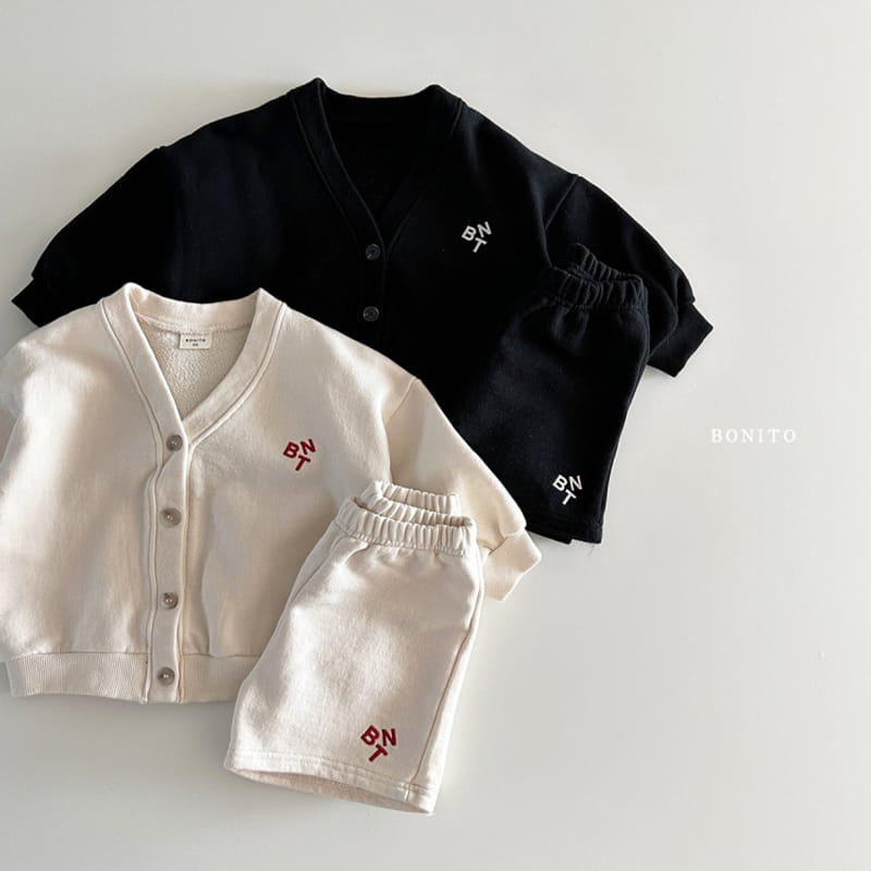 Bonito - Korean Baby Fashion - #babylifestyle - BNT Cardigan Shorts Top Bottom Set - 4