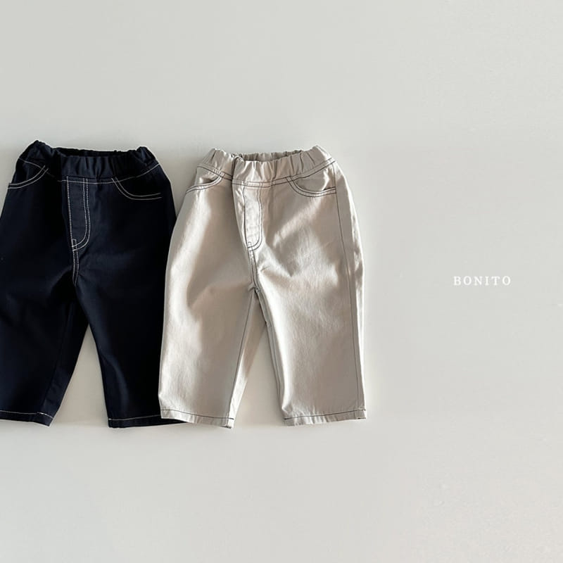 Bonito - Korean Baby Fashion - #babyoutfit - C Stitch Pants - 2