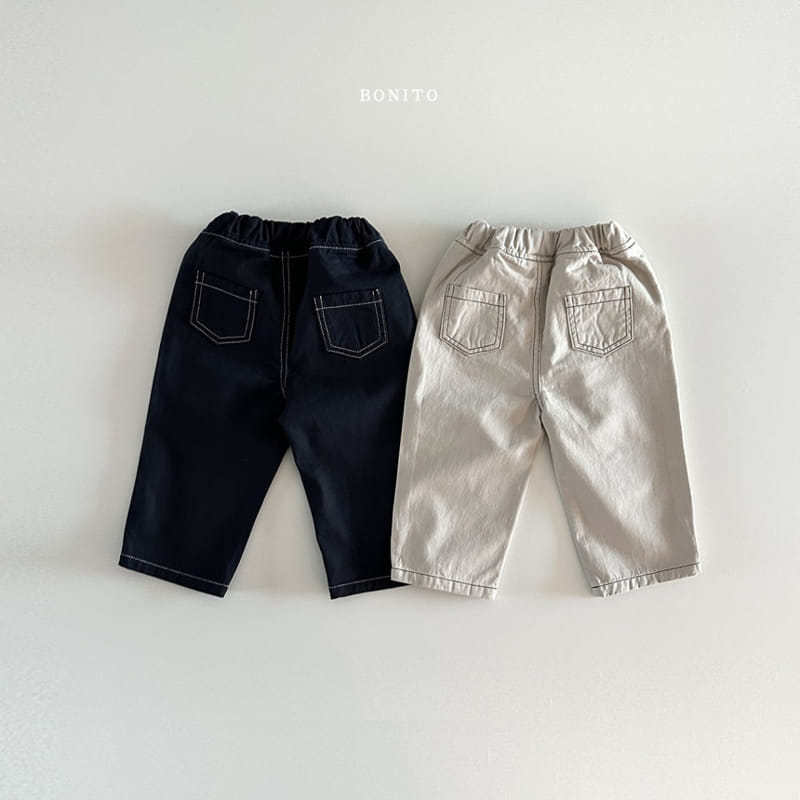 Bonito - Korean Baby Fashion - #babyoutfit - C Stitch Pants - 3