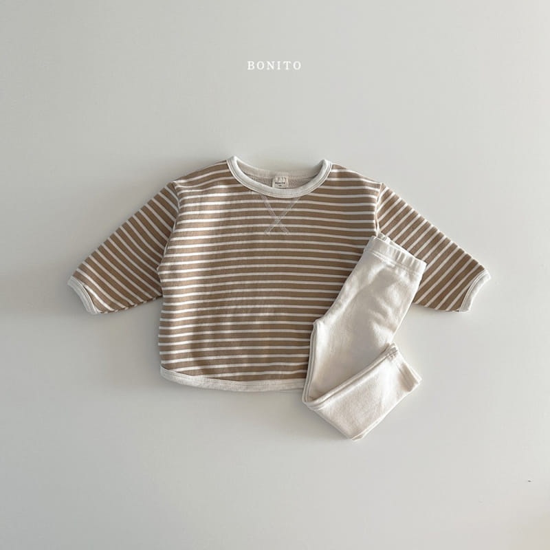 Bonito - Korean Baby Fashion - #babyoutfit - ST Color Piping Tee Top Bottom Set - 11