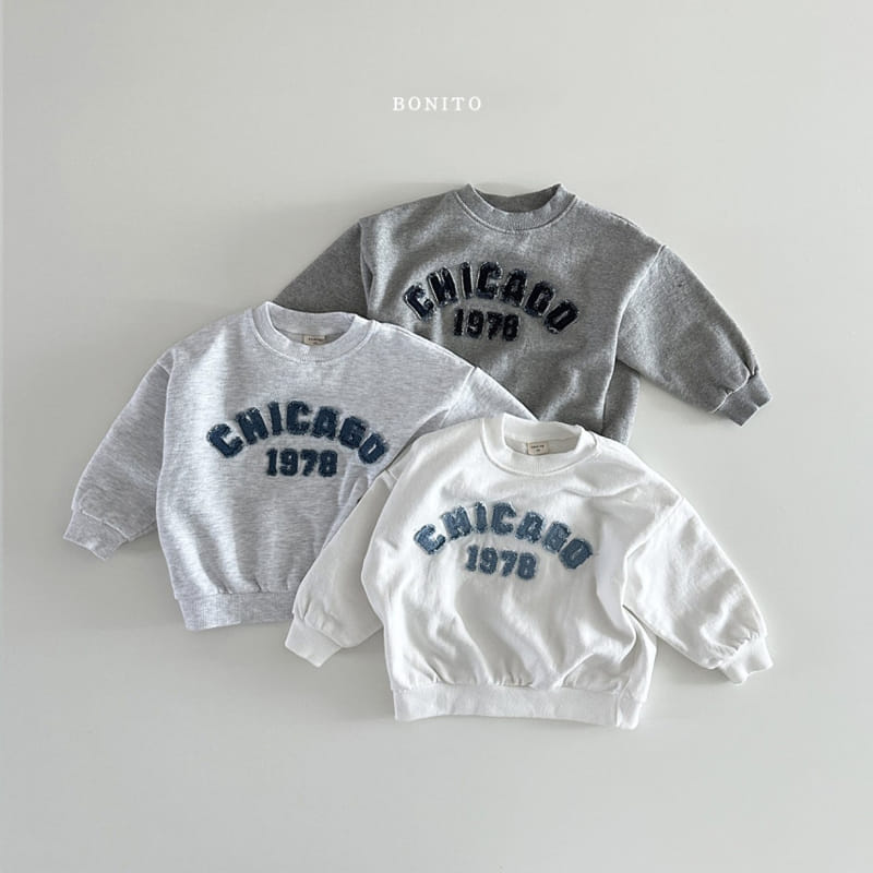 Bonito - Korean Baby Fashion - #babyoutfit - Chicago Sweatshirt - 2