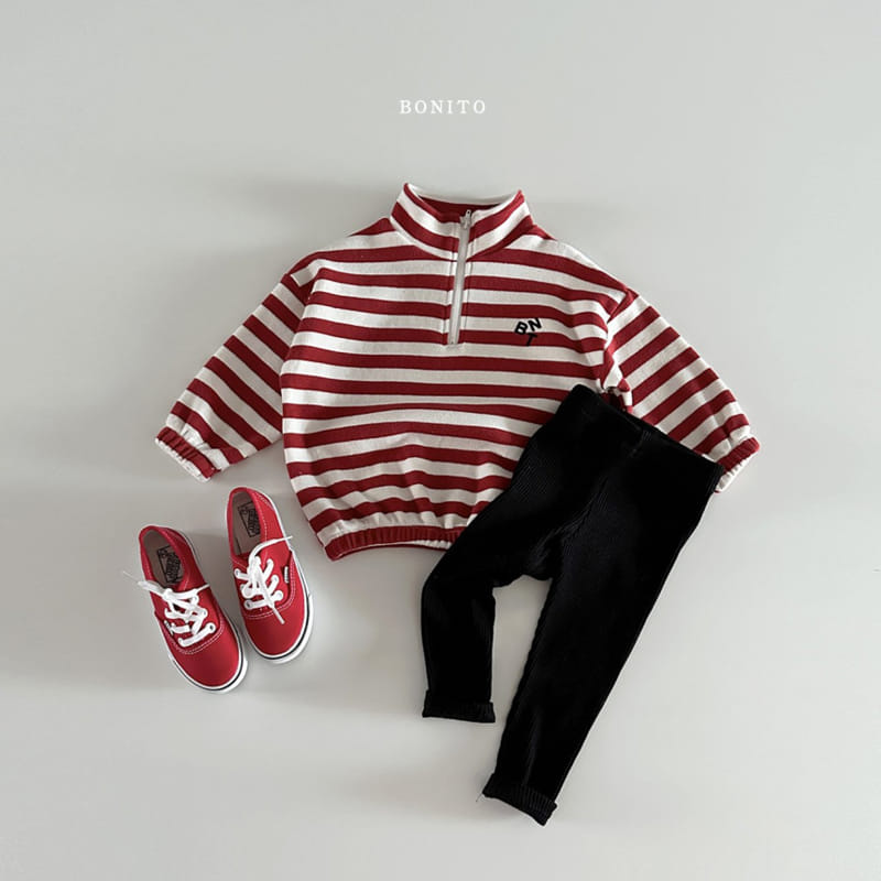 Bonito - Korean Baby Fashion - #babyoutfit - ST Half Zip Up - 7