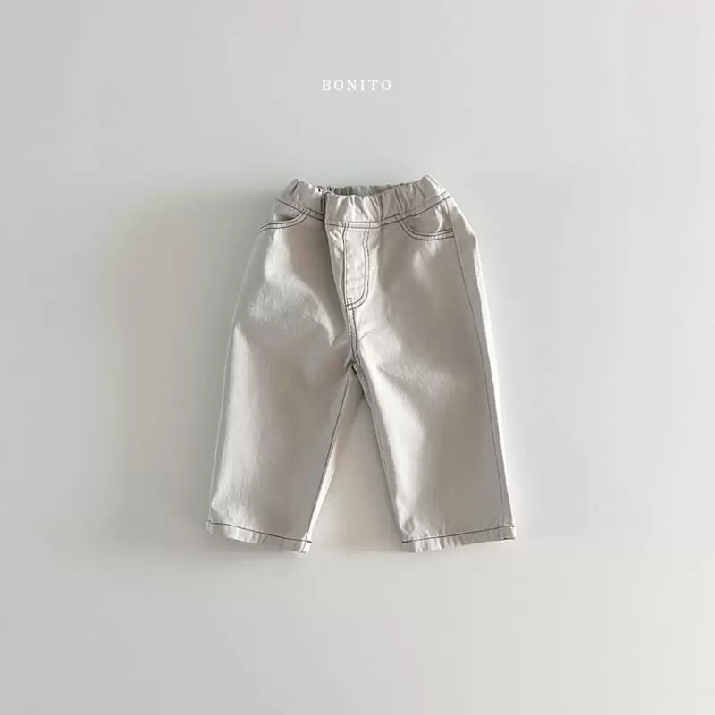 Bonito - Korean Baby Fashion - #babyoutfit - C Stitch Pants - 4