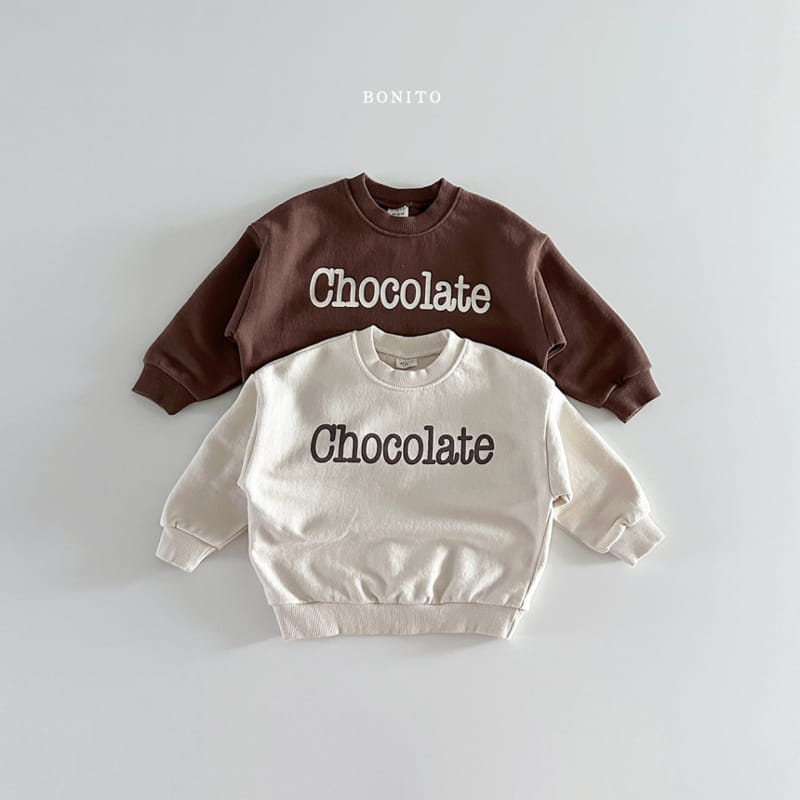 Bonito - Korean Baby Fashion - #babywear - Chocolate Sweatshirt
