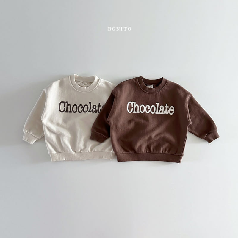 Bonito - Korean Baby Fashion - #onlinebabyboutique - Chocolate Sweatshirt - 2