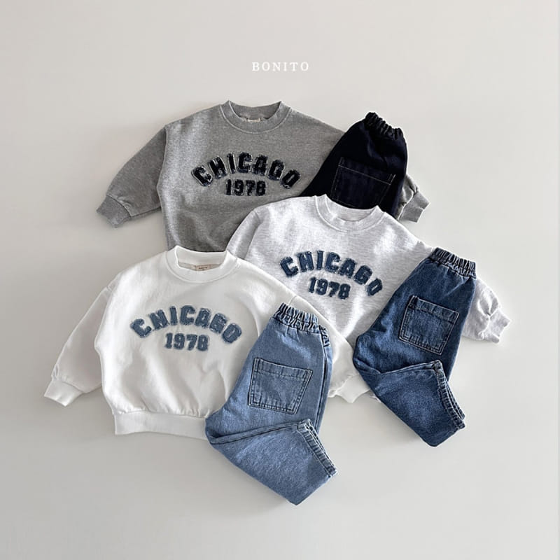 Bonito - Korean Baby Fashion - #babywear - Chicago Sweatshirt - 4
