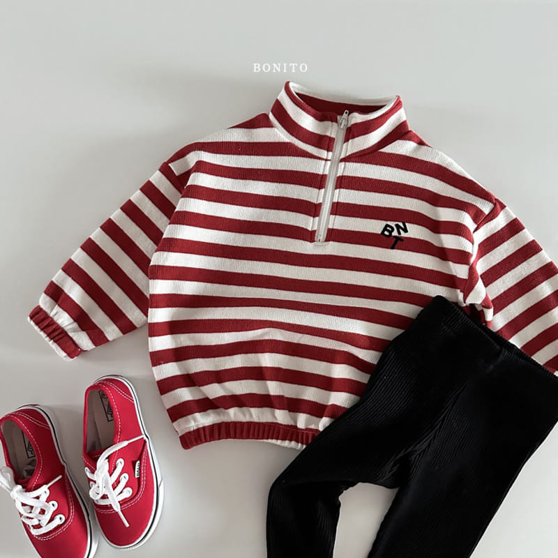 Bonito - Korean Baby Fashion - #onlinebabyboutique - ST Half Zip Up - 10