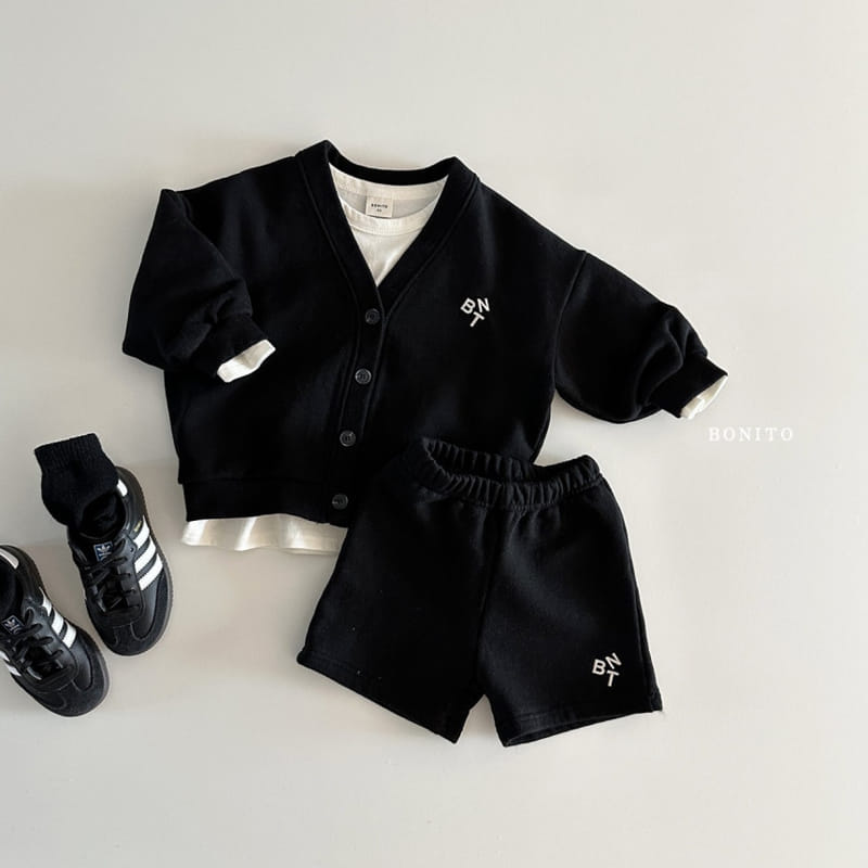 Bonito - Korean Baby Fashion - #onlinebabyboutique - BNT Cardigan Shorts Top Bottom Set - 9