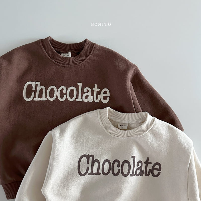 Bonito - Korean Baby Fashion - #onlinebabyshop - Chocolate Sweatshirt - 3