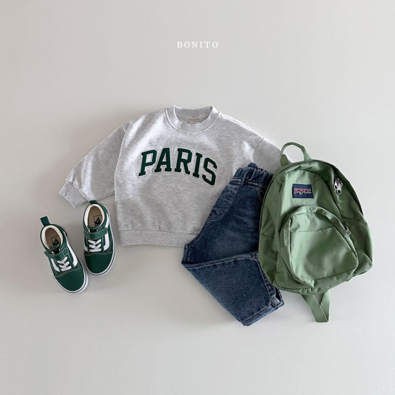 Bonito - Korean Baby Fashion - #onlinebabyshop - Paris Sweatshirt - 10