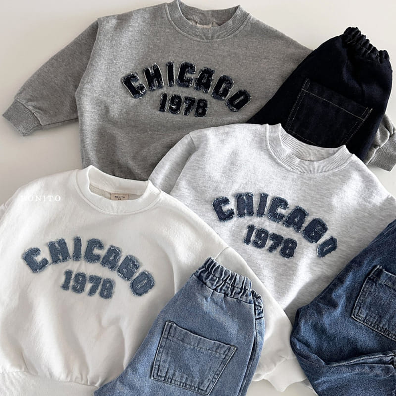 Bonito - Korean Baby Fashion - #onlinebabyshop - Chicago Sweatshirt - 5