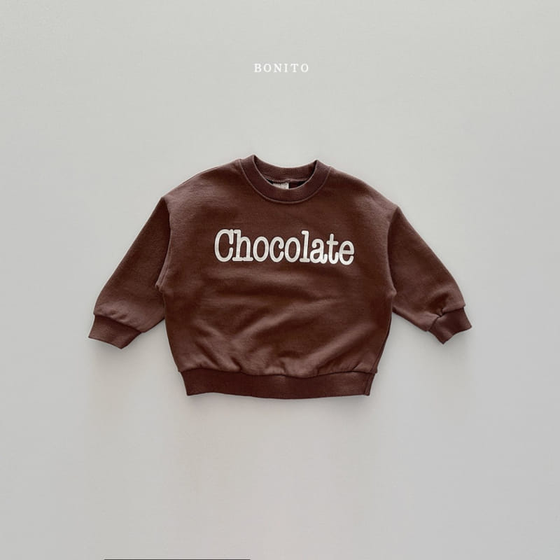 Bonito - Korean Baby Fashion - #onlinebabyshop - Chocolate Sweatshirt - 4