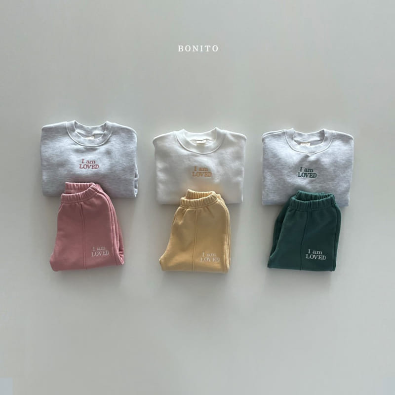 Bonito - Korean Baby Fashion - #smilingbaby - I am Loved Top Bottom Set - 2