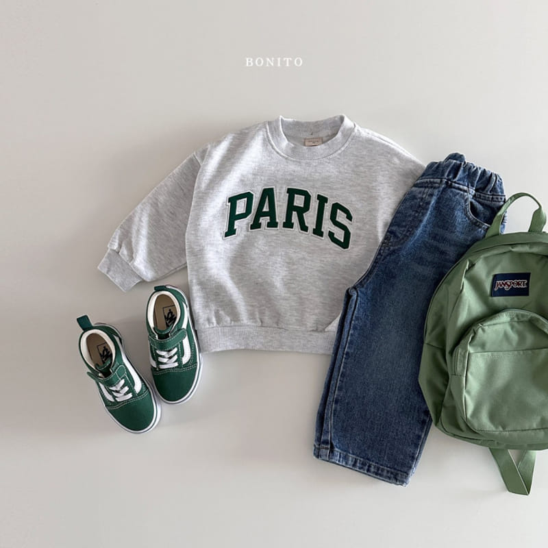 Bonito - Korean Baby Fashion - #smilingbaby - Paris Sweatshirt - 11
