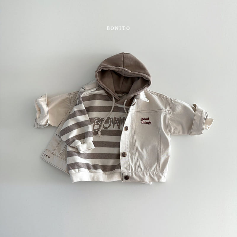 Bonito - Korean Baby Fashion - #smilingbaby - Denkang Color Hoody Tee - 10