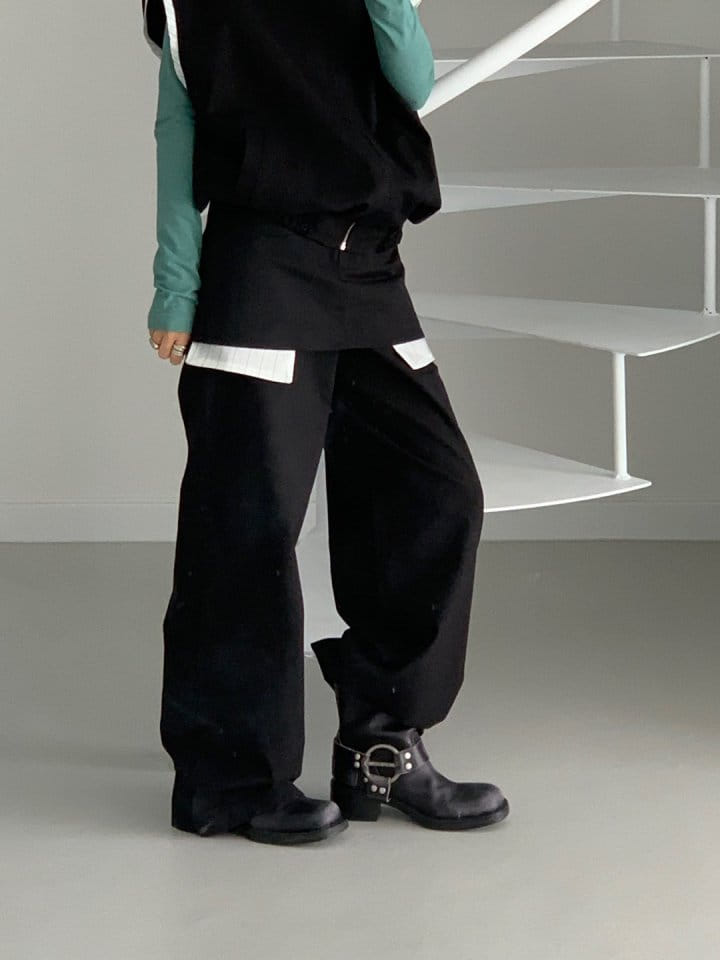 Bricklane - Korean Women Fashion - #pursuepretty - ST Color Banding Pants - 7