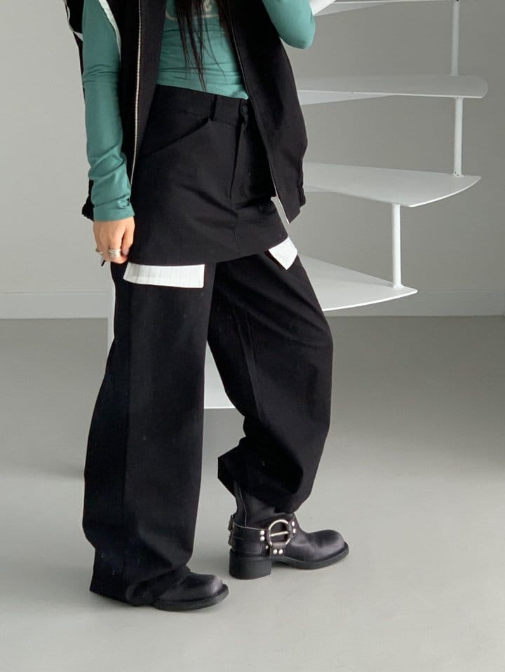 Bricklane - Korean Women Fashion - #vintagekidsstyle - ST Color Banding Pants - 6
