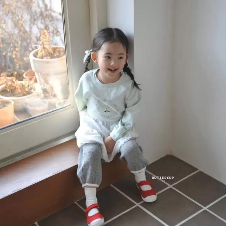 Buttercup - Korean Children Fashion - #Kfashion4kids - Waffle Mini Flower Pants - 9