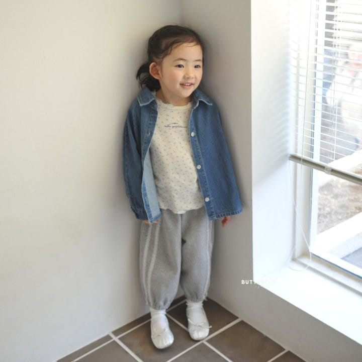 Buttercup - Korean Children Fashion - #childofig - Round Denim Shirt Jacket - 7