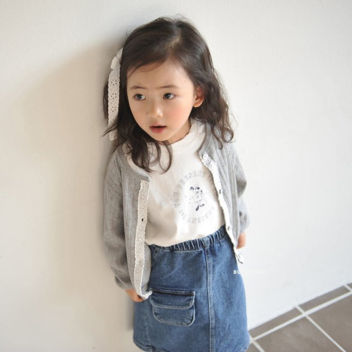Buttercup - Korean Children Fashion - #childrensboutique - Eyelet Flower Cardigan - 3