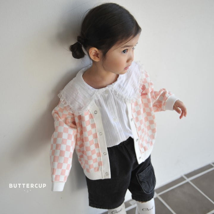 Buttercup - Korean Children Fashion - #childrensboutique - Chess Snap Cardigan - 2