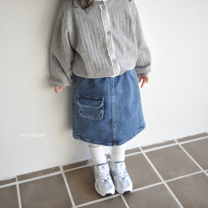 Buttercup - Korean Children Fashion - #designkidswear - Long Denim Skirt - 7