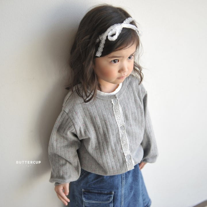Buttercup - Korean Children Fashion - #childrensboutique - Eyelet Flower Cardigan - 4