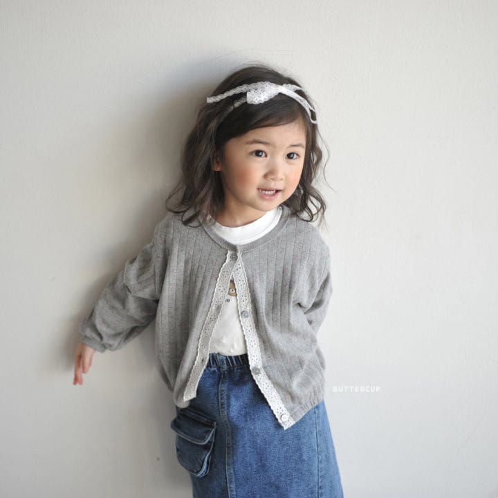 Buttercup - Korean Children Fashion - #discoveringself - Eyelet Flower Cardigan - 5