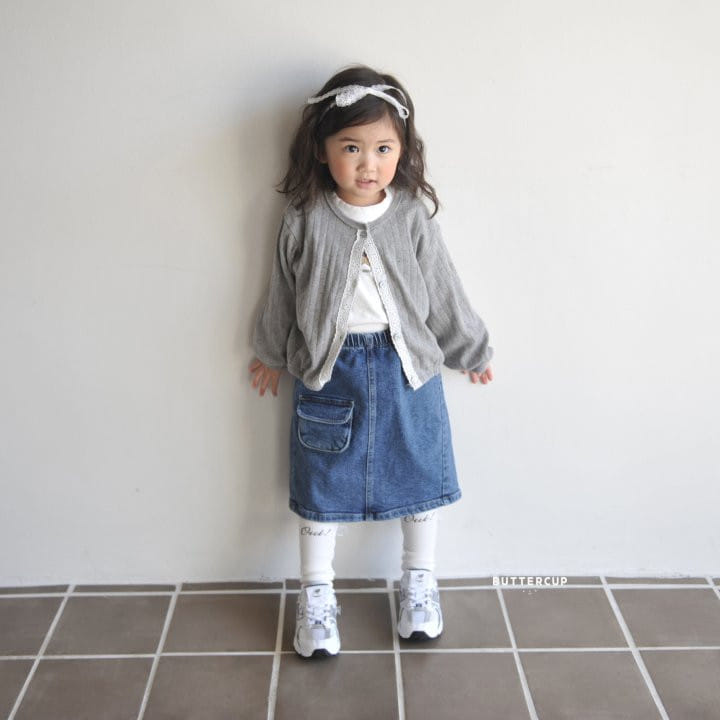 Buttercup - Korean Children Fashion - #fashionkids - Long Denim Skirt - 9