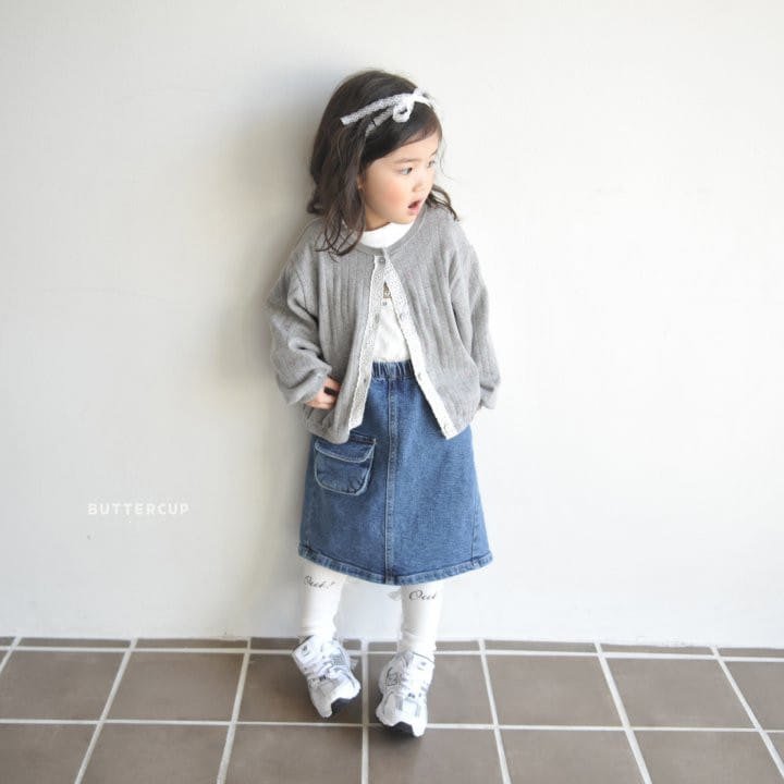 Buttercup - Korean Children Fashion - #fashionkids - Eyelet Flower Cardigan - 6