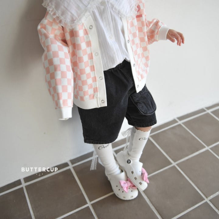 Buttercup - Korean Children Fashion - #kidsshorts - Chess Snap Cardigan - 6