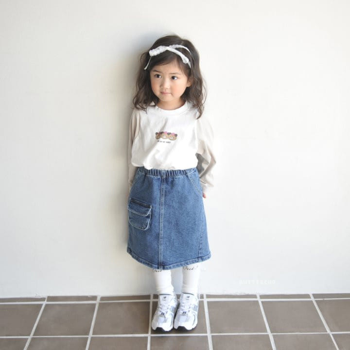Buttercup - Korean Children Fashion - #kidsstore - Long Denim Skirt - 11