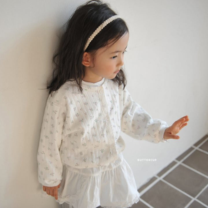 Buttercup - Korean Children Fashion - #kidsstore - Eyelet Flower Cardigan - 8