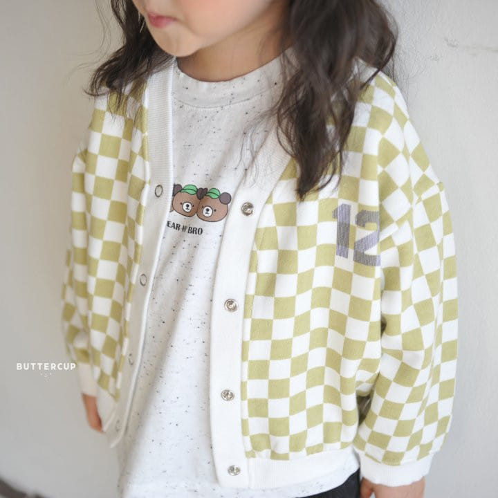 Buttercup - Korean Children Fashion - #kidsstore - Chess Snap Cardigan - 7
