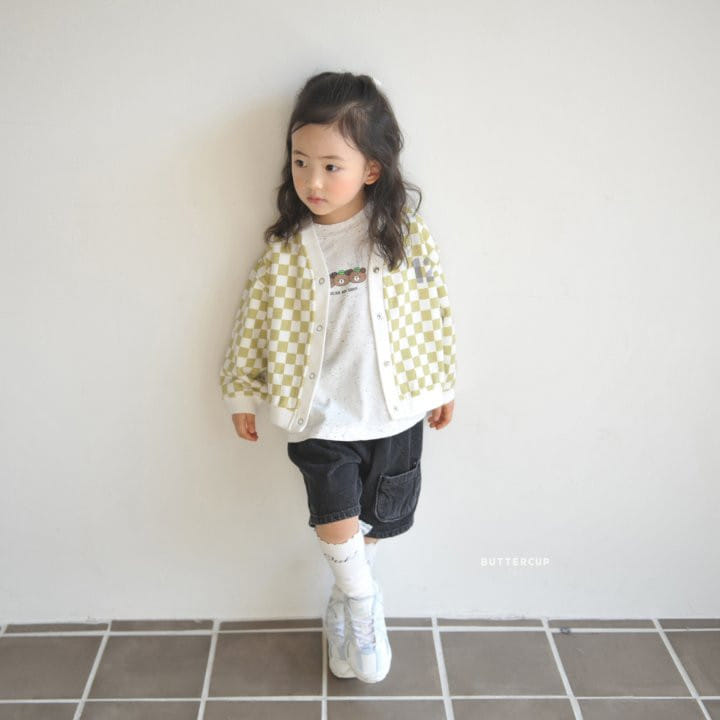 Buttercup - Korean Children Fashion - #kidzfashiontrend - Chess Snap Cardigan - 8