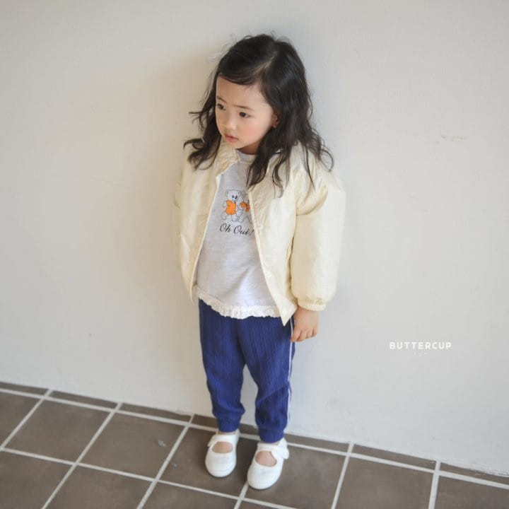 Buttercup - Korean Children Fashion - #prettylittlegirls - Butter Bbing Line Jogger Pants - 7