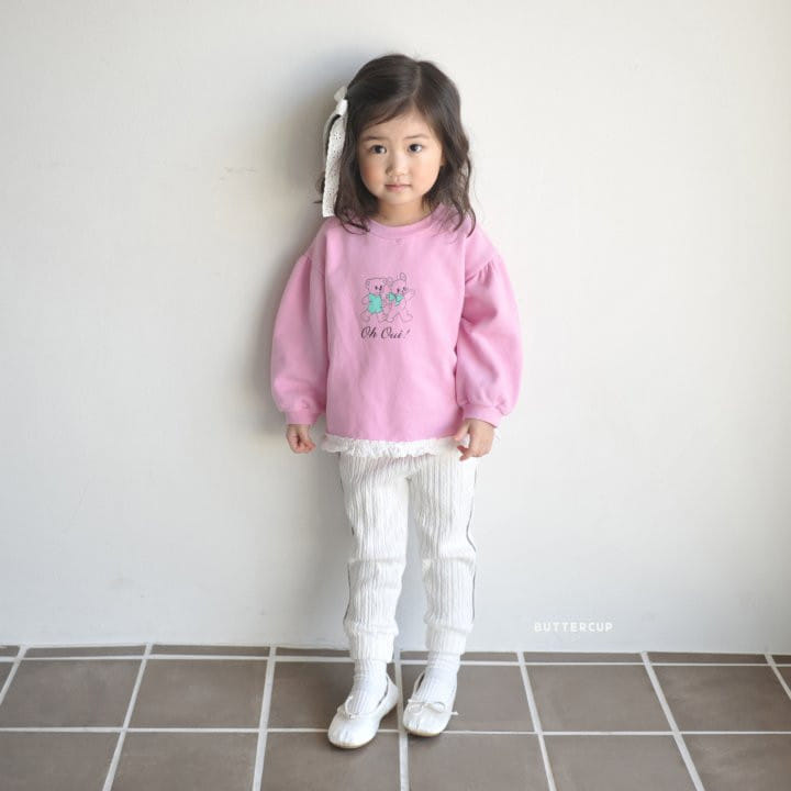 Buttercup - Korean Children Fashion - #stylishchildhood - Owe Lace Sweatshirt - 5