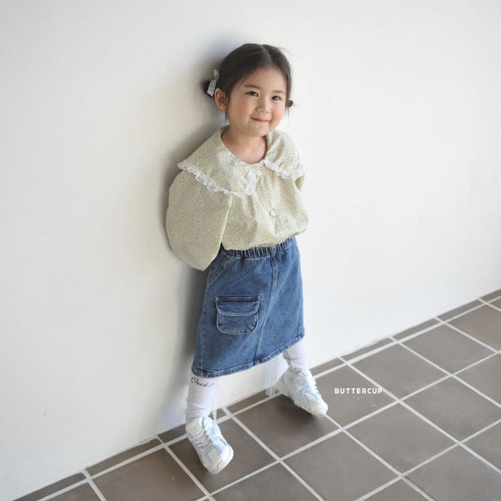 Buttercup - Korean Children Fashion - #toddlerclothing - Long Denim Skirt - 4