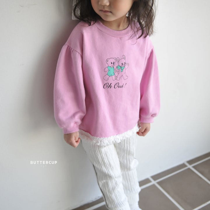 Buttercup - Korean Children Fashion - #todddlerfashion - Owe Lace Sweatshirt - 4