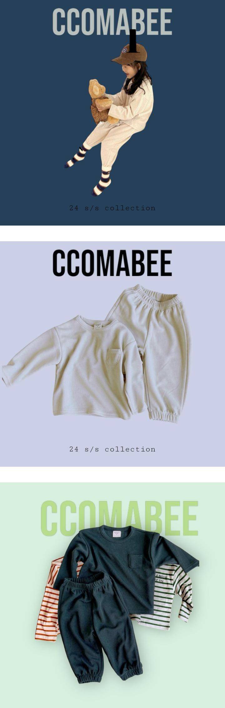 Ccomabee - Korean Children Fashion - #magicofchildhood - Ivy Top Bottom Set - 2