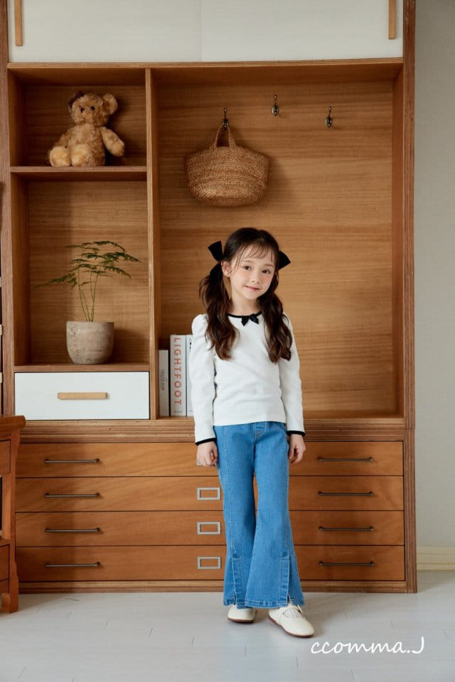 Ccommaj - Korean Children Fashion - #childrensboutique - Scarlet Denim Pants - 3