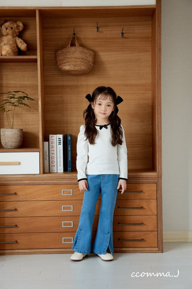 Ccommaj - Korean Children Fashion - #childrensboutique - Scarlet Denim Pants - 4