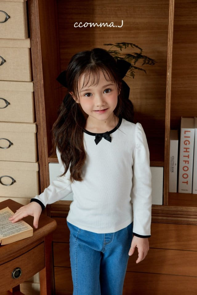 Ccommaj - Korean Children Fashion - #kidsstore - Dodo Ribbon Tee