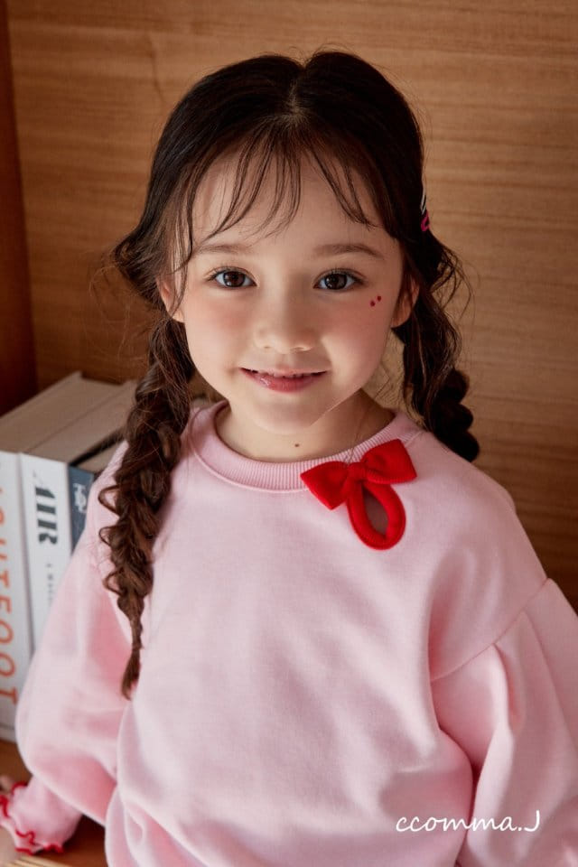 Ccommaj - Korean Children Fashion - #stylishchildhood - Ribbon Slit Sweatshirt - 8