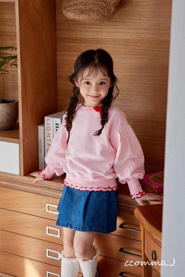 Ccommaj - Korean Children Fashion - #todddlerfashion - Ribbon Slit Sweatshirt - 6