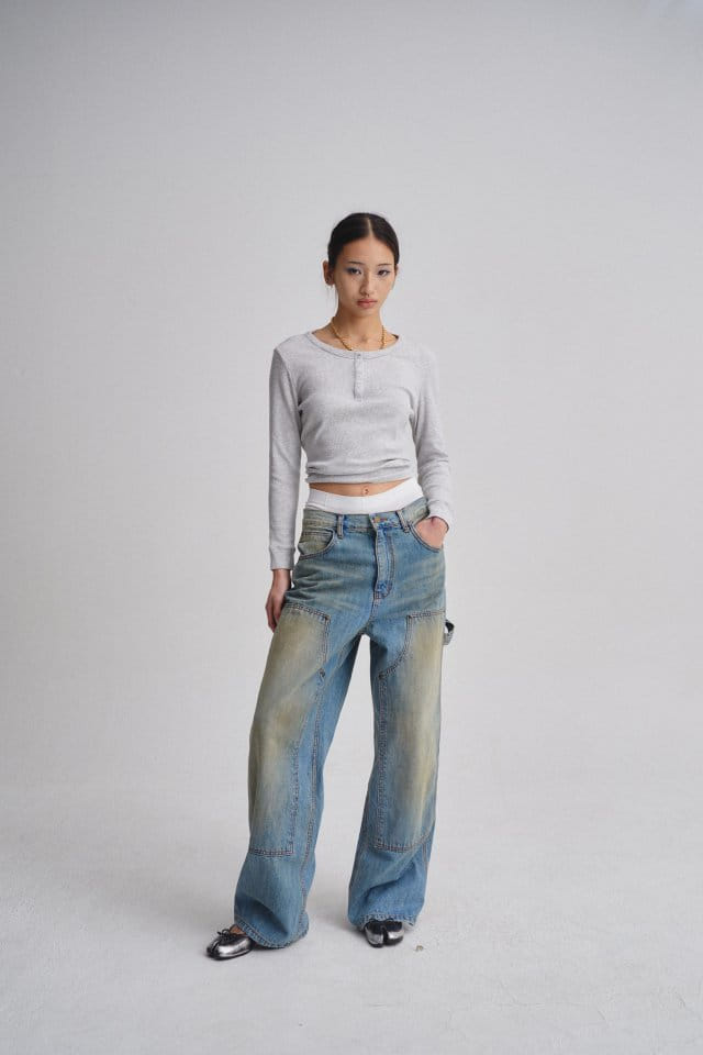 Charlotte - Korean Women Fashion - #momslook - 972 Capender Blue Denim Pants