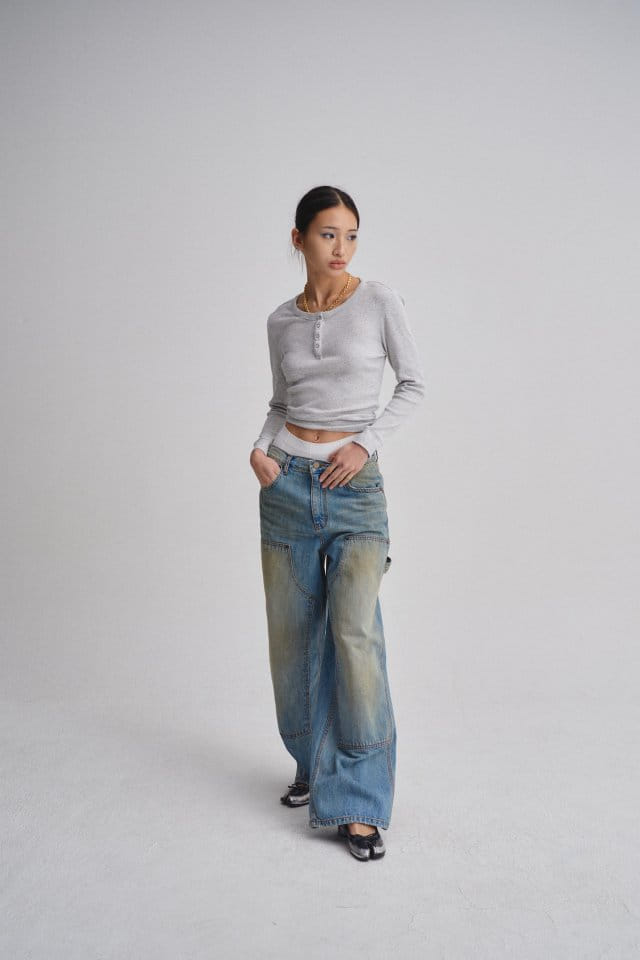 Charlotte - Korean Women Fashion - #momslook - 972 Capender Blue Denim Pants - 5