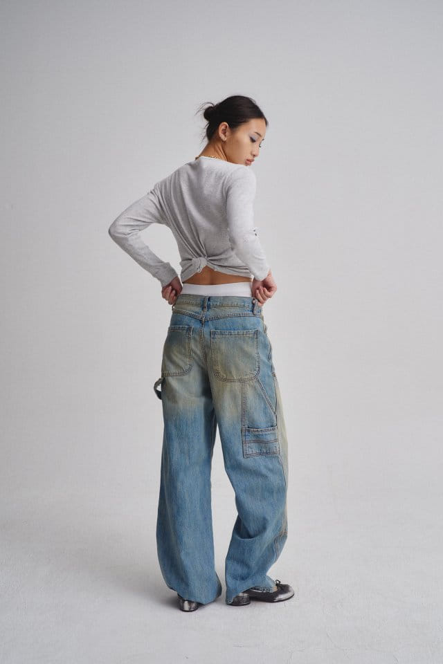 Charlotte - Korean Women Fashion - #momslook - 972 Capender Blue Denim Pants - 7