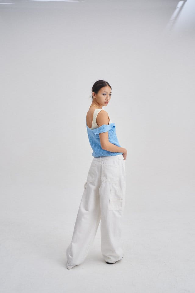 Charlotte - Korean Women Fashion - #momslook - 972 Capender White Deim Pants - 2